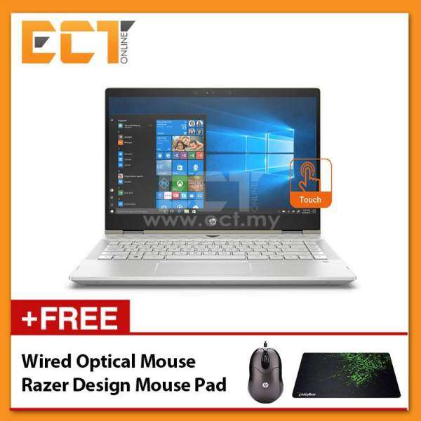 HP Pavilion X360 14-CD0033TX Laptop (i7-8550U 4.00GHz,1TB+8GB,4GB,NV MX130-4GB,14 FHD Touch,W10) - Gold Malaysia