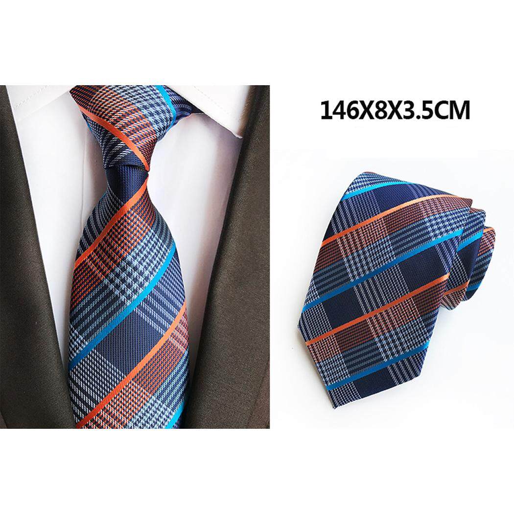 Fashion Men's Stripe Tie High Quality Silk Neckties Formal Gentleman Polyester Business Wedding Suit Ties