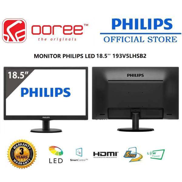GENUINE MONITOR PHILIPS LED 18.5 193V5LHSB2 LCD monitor with SmartControl Lite Malaysia