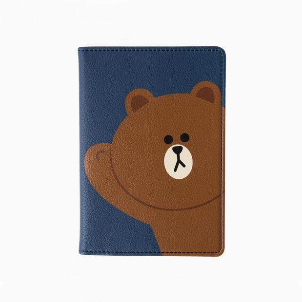 Cute Line Friends Passport Cover