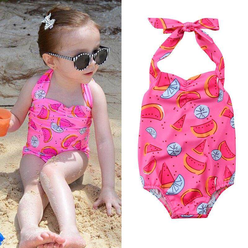 เด็กหญิงอ่อนหวานเด็กแตงโมชุดว่ายน้ำชุดว่ายน้ำ Tankini ชุดว่ายน้ำบิกินี่ฤดูร้อน เด็กหญิงอ่อนหวานเด็กแตงโมชุดว่ายน้ำชุดว่ายน้ำ Tankini ชุดว่ายน้ำบิกินี่ฤดูร้อน