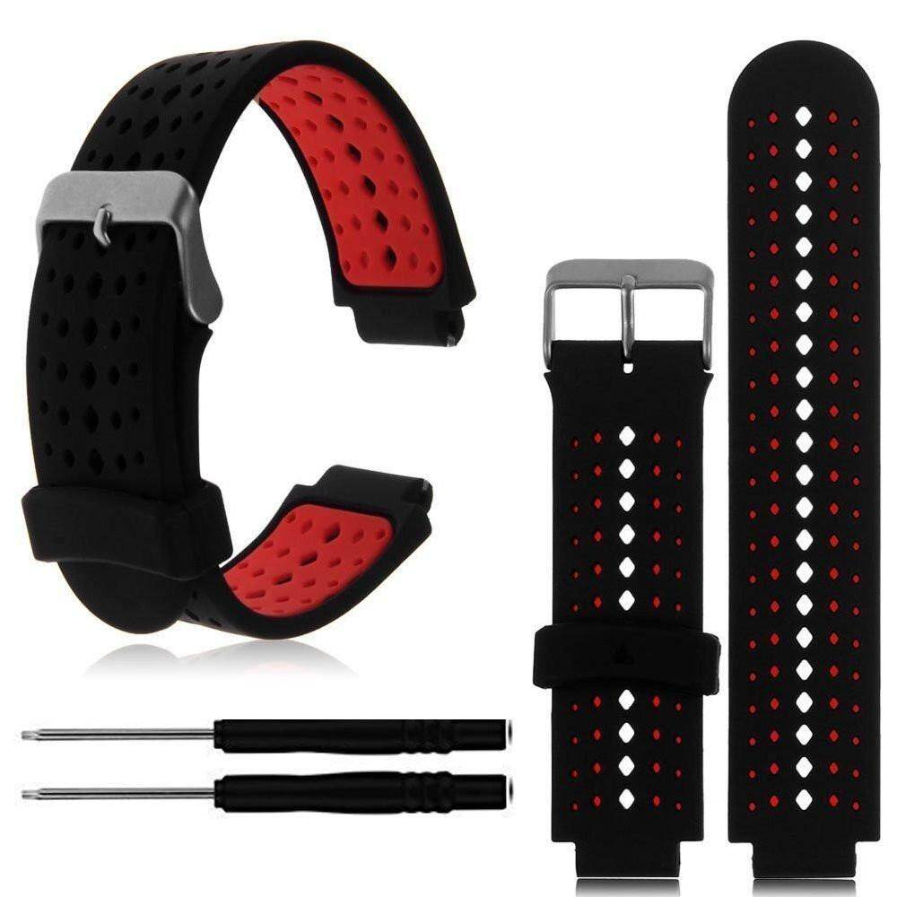 PLANIESTY ซิลิโคนนุ่มเปลี่ยนสายนาฬิกาข้อมือสำหรับ Garmin Forerunner 230/235/630 - INTL PLANIESTY ซิลิโคนนุ่มเปลี่ยนสายนาฬิกาข้อมือสำหรับ Garmin Forerunner 230/235/630 - INTL
