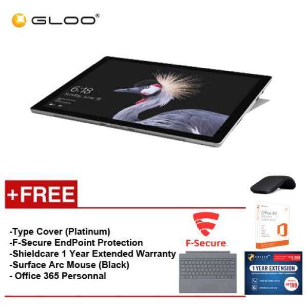 NEW Microsoft Surface Pro - Core I5 8G/128GB Free Surface Pro Type Cover (Platinum) + Microsoft Office 365 Personal + Shieldcare 1 Year Extended Warranty + F-Secure End Point Protection + Black Arc Mouse Malaysia