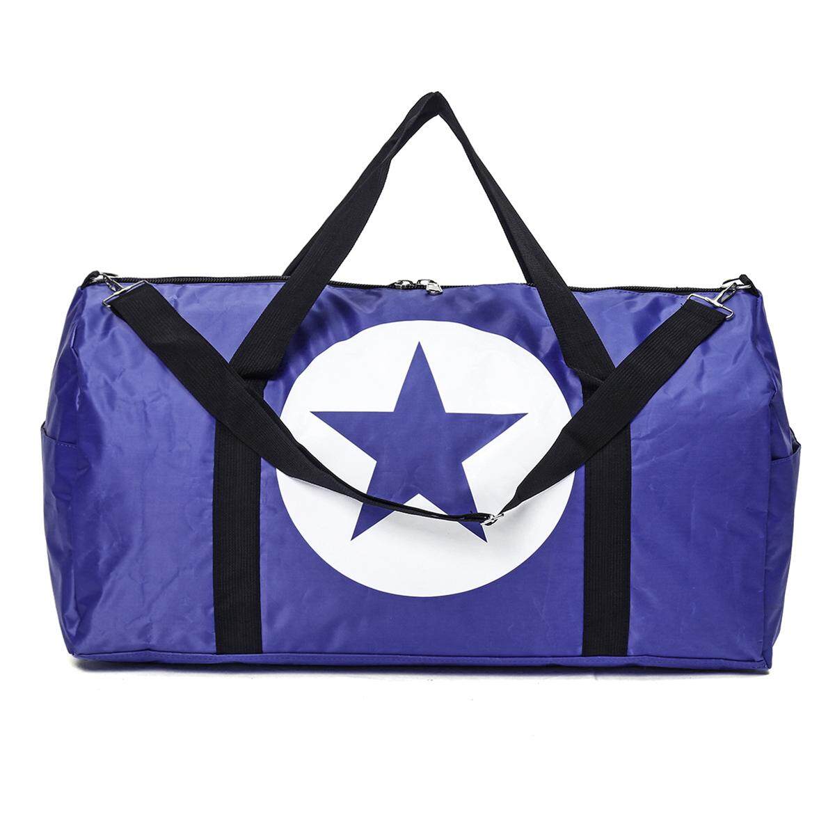 US Waterproof Travel Women Nylon Large Star Sports Gym Duffle Tote Handbag Bags