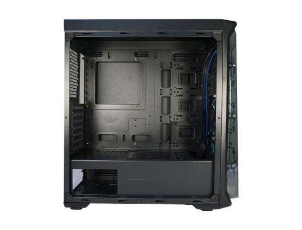 Segotep LUX II + 3 x Lighting 12CM RGB Fan Medium Tower ATX Gaming Casing - Black Malaysia
