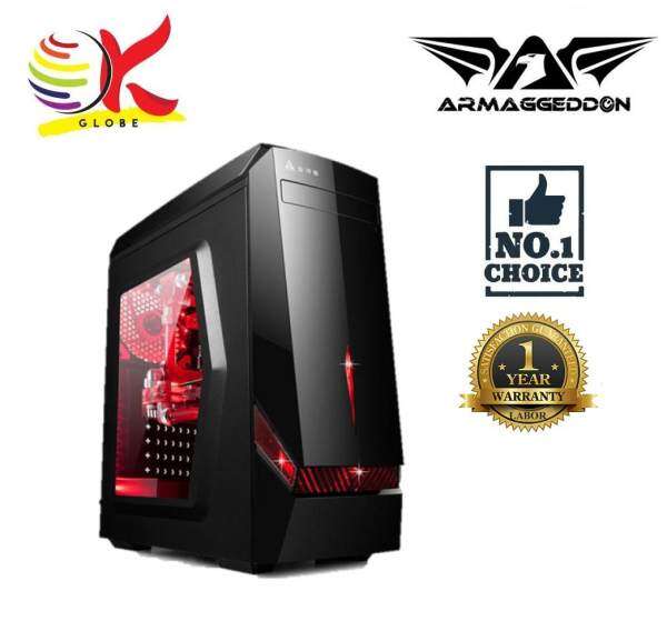 ARMAGGEDDON DECATRON T3Z FULL ATX BLACK COATED CHASSIS WITHOUT PSU Malaysia