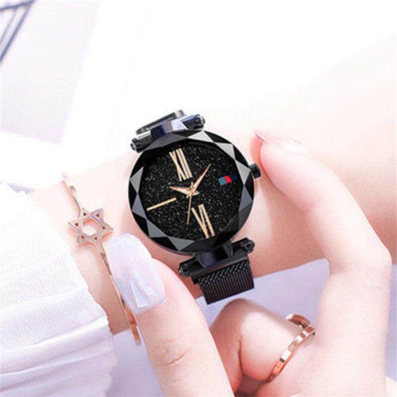Outops Luxury Starry Sky นาฬิกาควอตซ์แม่เหล็กหัวเข็มขัดสายรัดสแตนเลสนาฬิกาผู้หญิงของขวัญ Outops Luxury Starry Sky นาฬิกาควอตซ์แม่เหล็กหัวเข็มขัดสายรัดสแตนเลสนาฬิกาผู้หญิงของขวัญ