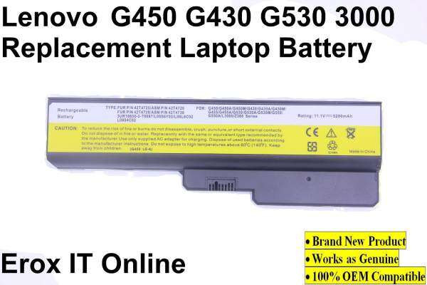 Replacement OEM Battery for Lenovo G530 G550 L08S6Y02 42T4729 /Lenovo G450 Battery Malaysia