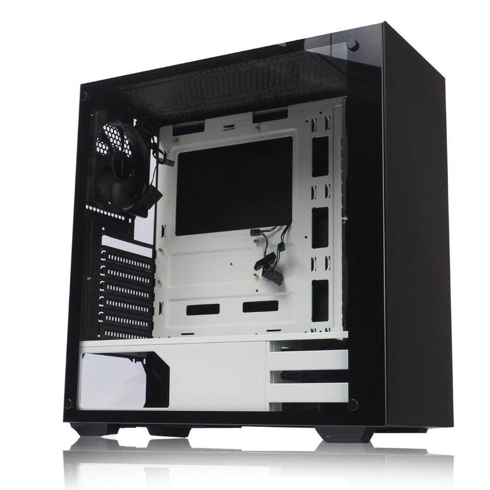 Tecware NEXUS TG BLACK/WHITE ATX Gaming Case Malaysia
