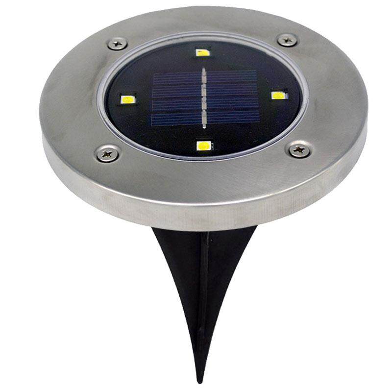 PAlight Outdoor Lawn Lamp Solar Power Ground Light Waterproof 4 Leds Underground Lamp For Garden Yard Road Path