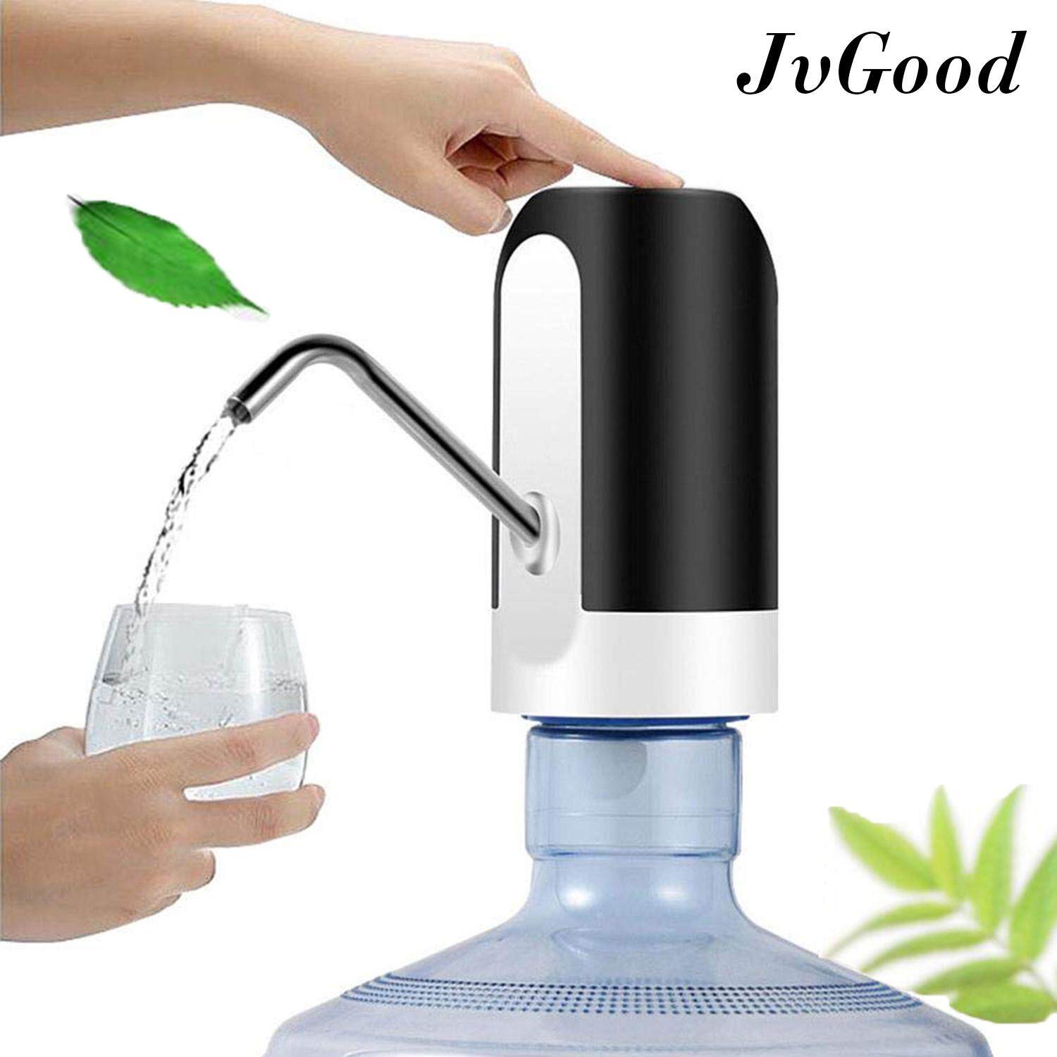 JvGood เครื่องปั๊มน้ำดื่มอัตโนมัติ Electric Water Dispenser Pump Automatic Drinking Water Bottle Pump Smart Rechargeable USB Charging