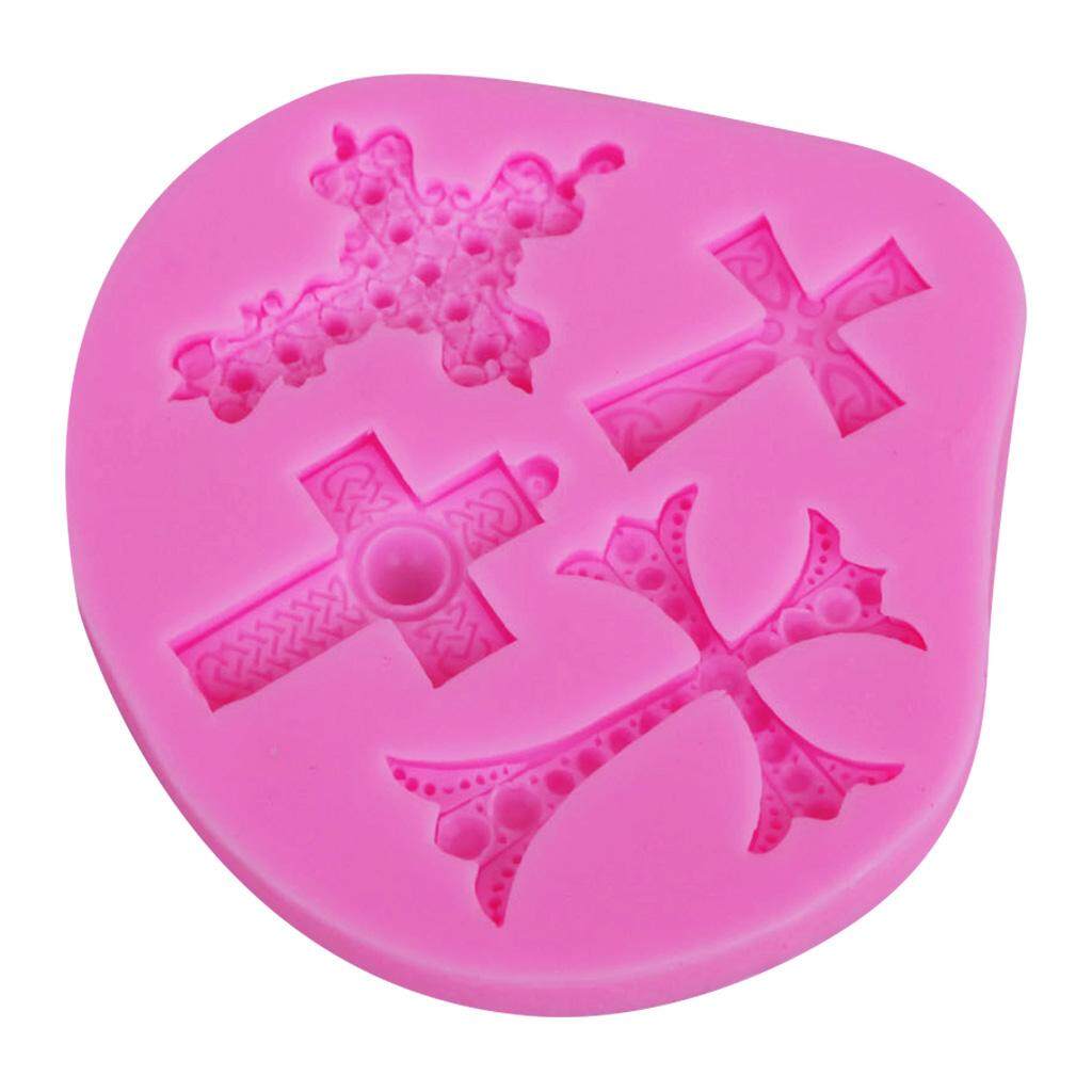 Dolity Easter Cross Silicone Cake Chocolate Mould Jelly Sugarcraft Mold Baking Mold
