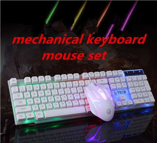 Gaming Keyboard USB Wired RGB Backlight Mechanical Keyboard Mouse Combo for Computer Laptop Games Gamer Malaysia