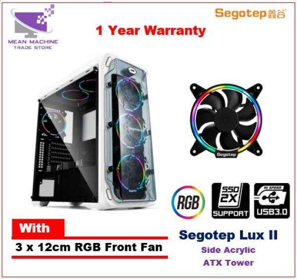 Segotep Lux II /Lux-2 / 3 RGB fan /Mid Tower ATX Gaming Chassis Malaysia
