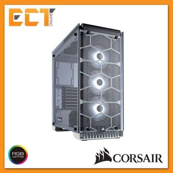 Corsair Crystal Series 570X RGB ATX Mid-Tower Case - White/ Black Malaysia