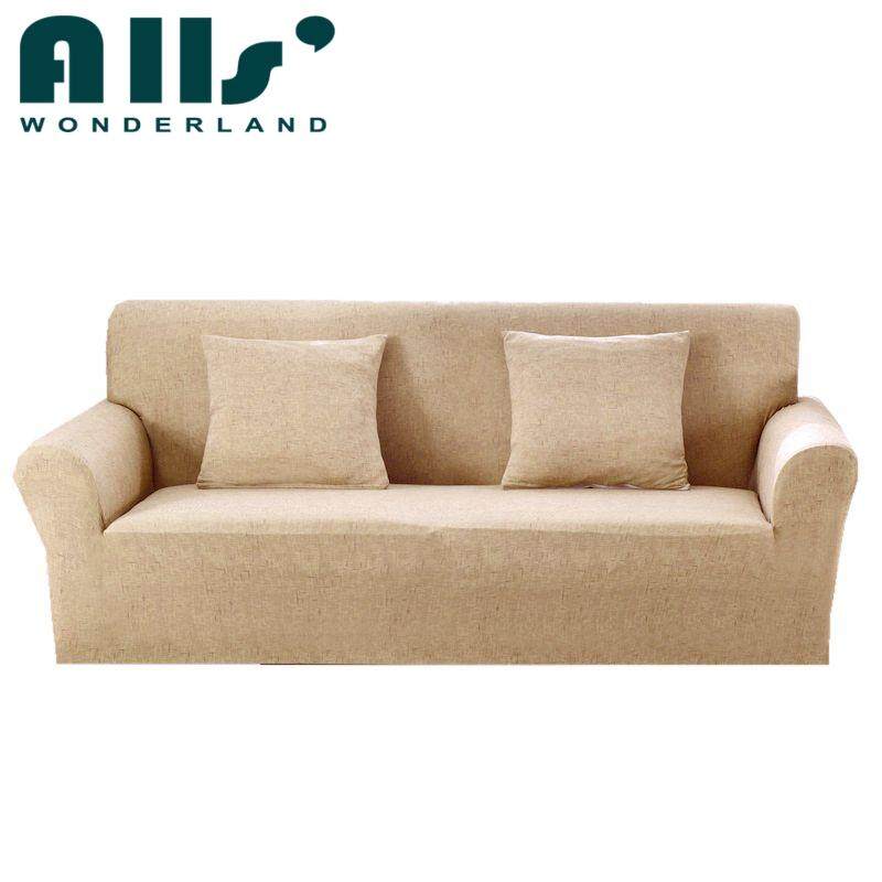 2-Seater ผ้าคลุมโซฟาสีทอผ้ารูปแบบปลอกหมอนยืดหยุ่น Elastic Universal มุมปลอกโซฟาโซฟา REVERSIBLE Slipcover ที่ป้องกันเฟอร์นิเจอร์ (ความยาว 145-185 เซนติเมตร/57.1-72.8 '')