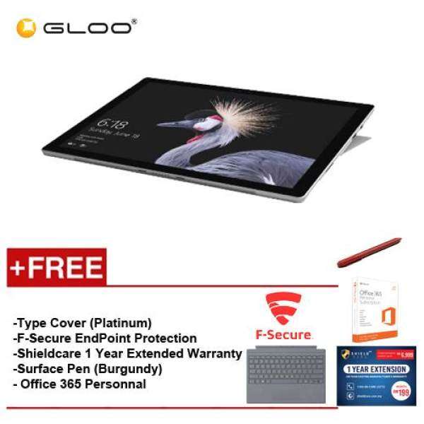 NEW Microsoft Surface Pro - Core I5 8G/128GB Free Surface Pro Type Cover (Platinum) + Microsoft Office 365 Personal + Shieldcare 1 Year Extended Warranty + F-Secure End Point Protection + Surface Pen Malaysia