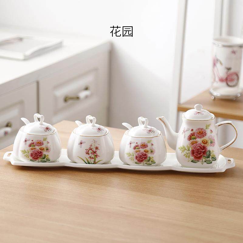 GUANYU เคลือบดินเผาถังน้ำมันขวดชุดเครื่องปรุงความคิดสร้างสรรค์ห้องครัวกล่องใส่วัตุดิบเครื่องปรุงอาหารเซตของใช้ในครัวเรือนชุดผสมมีฝาปิด GUANYU เคลือบดินเผาถังน้ำมันขวดชุดเครื่องปรุงความคิดสร้างสรรค์ห้องครัวกล่องใส่วัตุดิบเครื่องปรุงอาหารเซตของใช้ในครัวเรือนชุดผสมมีฝาปิด