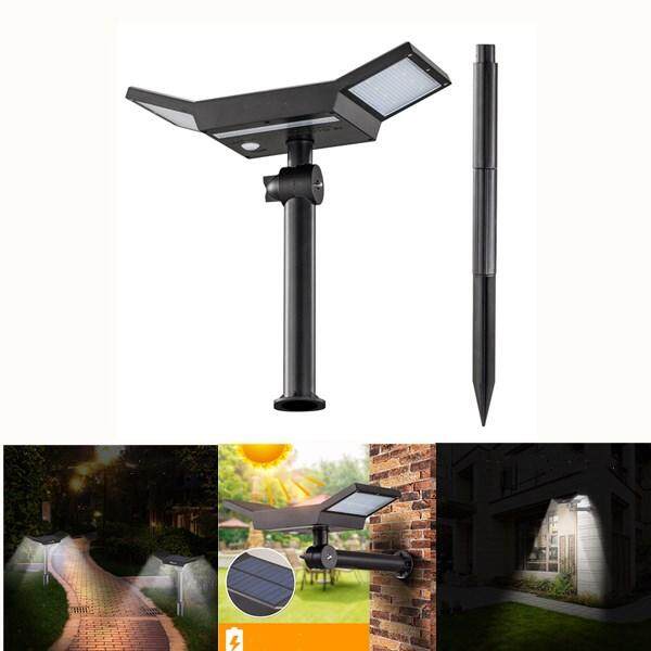 ARILUX DC5.5V/1.3W 20leds White Light Two Modes Waterproof Motion Sensor Outdoor Solar Stake LED Lights for Patio, Deck, Yard, Garden - intl