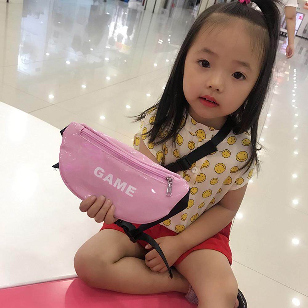 น่ารักนักเรียนกลางแจ้งเด็กเด็กชายเด็กหญิงตัวอักษรพิมพ์กระเป๋าสะพายข้างกระเป๋าคาดหน้าอกกระเป๋าโทรศัพท์