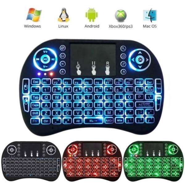 Gigaware Rii I8 Mini 2.4Ghz Wireless Touchpad Keyboard With Mouse For Pc, Pad, Xbox 360, Ps3, Google Android Tv Box, Htpc, Iptv COLORFUL DESIGN Malaysia