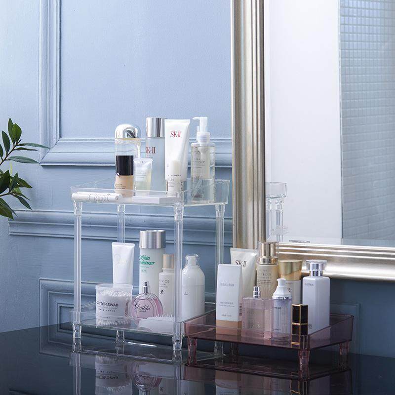 AILIN - Multi - functional อะคริลิคสองชั้นที่ถอดออกได้ห้องน้ำชั้นวางเครื่องสำอางเก็บกล่องประดับตกแต่ง AILIN - Multi - functional อะคริลิคสองชั้นที่ถอดออกได้ห้องน้ำชั้นวางเครื่องสำอางเก็บกล่องประดับตกแต่ง