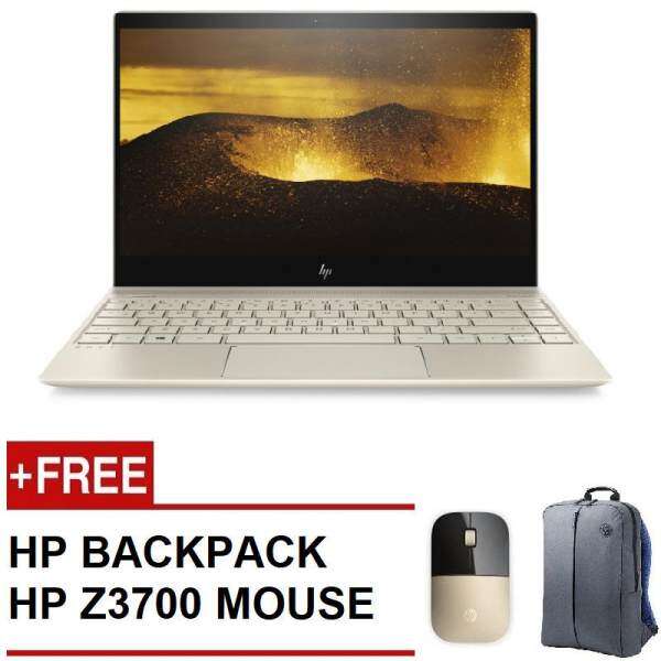 HP ENVY 13-AD100TX NOTEBOOK(I5-8250,8GB,256GB SSD,MX150-2GB,W10,13.3,GOLD) FREE HP Z3700 WIRELESS MOUSE + HP BACKPACK Malaysia
