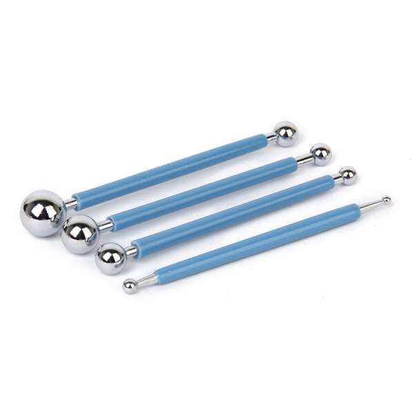 MagiDeal 4X Fondant Cake Flower Decorating Clay Sugarcraft Ball Modelling Cutter Tool
