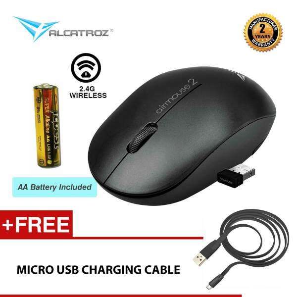 AirMouse 2 High Resolution Wireless Mouse Free Charging Cable By Alcatroz Malaysia