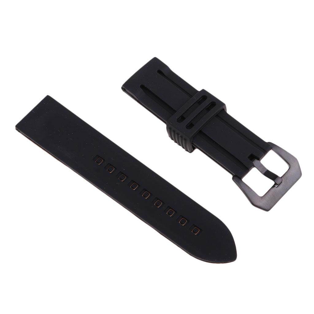 Miracle Shining Silicone Universal Sports Diver Watch Band Waterproof Bracelet Strap 28mm Miracle Shining Silicone Universal Sports Diver Watch Band Waterproof Bracelet Strap 28mm