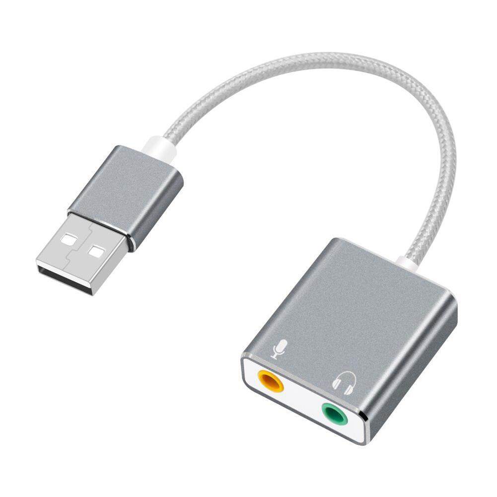อะแดปเตอร์ต่อเสียง USB ภายนอกการ์ดเสียง 3.5 มิลลิเมตรหูฟังและแจ็คไมโครโฟน SA YANYI ทีวี อะแดปเตอร์ต่อเสียง USB ภายนอกการ์ดเสียง 3.5 มิลลิเมตรหูฟังและแจ็คไมโครโฟน SA YANYI ทีวี
