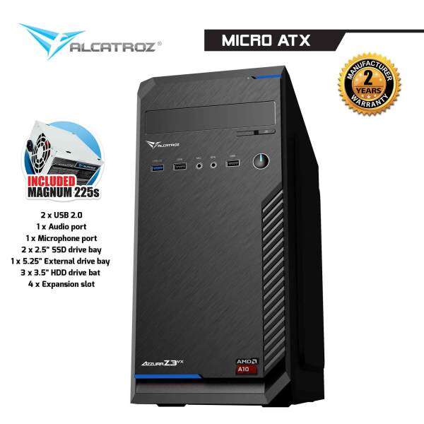 Azzura Z3VX PC Chassis with 225W PSU By Alcatroz Malaysia