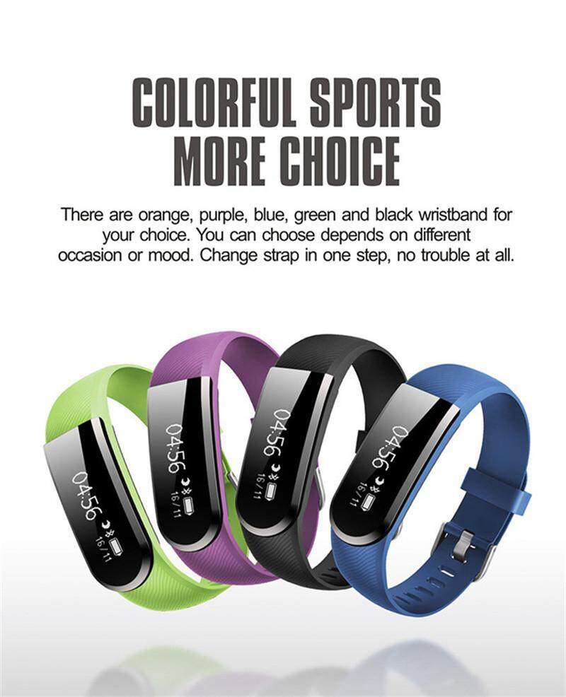 มาใหม่ล่าสุด ID101U นาฬิกาข้อมืออัจฉริยะกันน้ำเครื่องวัดชีพจร Pedometer IP67 บลูทูธ 4.0 สายรัดข้อมือกีฬาสำหรับ iOS Android