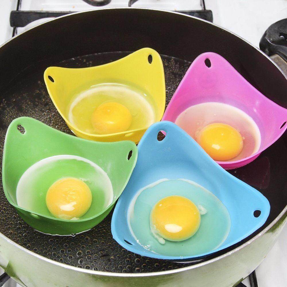 ซิลิโคนทนอุณหภูมิสูงไข่แพนเค้ก Gadgets ไข่อุปกรณ์ทำอาหารเครื่องต้มไข่ Pods ครัวอุปกรณ์เสริม - INTL
