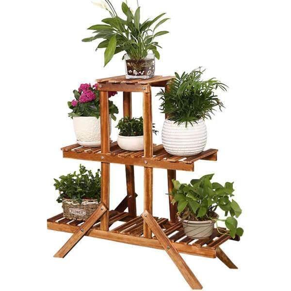 Wooden Plant Stand Indoor Outdoor Garden Planter Flower Pot Stand Shelf Rack