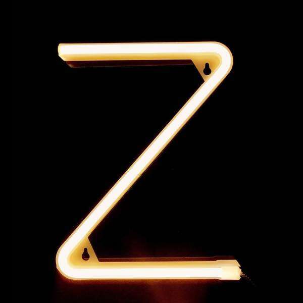 Letter Lamp Operated Powered Z Shape Warm White for Home Party Decoration Cafe Shop Restaurant Wedding Function Lamp Shades Z