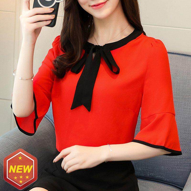 INWPLLR ฤดูร้อนผู้หญิงเสื้อและเสื้อ Patchwork เสื้อใส่ทำงานสำหรับผู้หญิงชีฟองแขนสั้นเสื้อขนาดพิเศษ PLAIN Tops สุภาพสตรี 2018 INWPLLR ฤดูร้อนผู้หญิงเสื้อและเสื้อ Patchwork เสื้อใส่ทำงานสำหรับผู้หญิงชีฟองแขนสั้นเสื้อขนาดพิเศษ PLAIN Tops สุภาพสตรี 2018