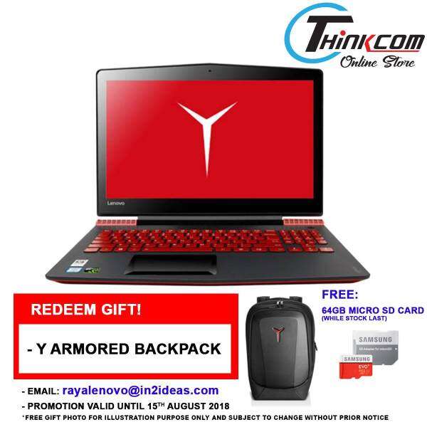 LENOVO LEGION Y520-15IKBN (80WK01CYMJ / 80WK01D0MJ) (I7-7700HQ/4GB/1TB+128GB SSD/15.6”FHD/4GB GTX1050Ti/W10/2YRS ONSITE) - RED / GOLD - FREE MICRO SD CARD 64GB Class 10 + REDEEM GAMING ARMORED BACKPACK END 15th August 2018 Malaysia