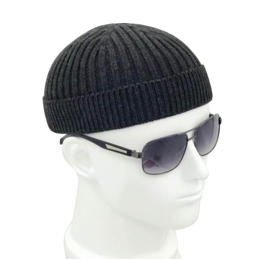 Fang Fang Men ถักหมวก Beanie Skullcap หมวกกะลาสี Cuff Brimless หมวกเรโทร Fang Fang Men ถักหมวก Beanie Skullcap หมวกกะลาสี Cuff Brimless หมวกเรโทร