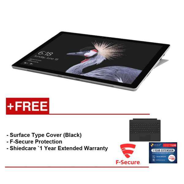 NEW Microsoft Surface Pro-Core I5 4G/128GB Free Surface Pro Type Cover (Black) + Shieldcare 1 YR Extended Warranty + F-Secure End Point Protection Malaysia