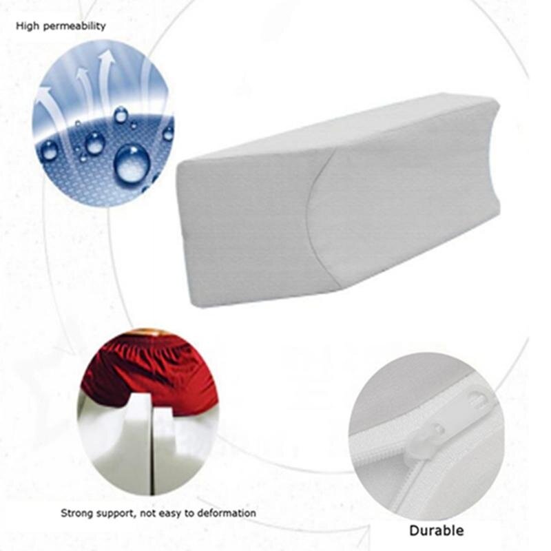 Cool Gel Memory Foam Wedge Bed Pillow Elevating Leg Rest Support w/ Cover