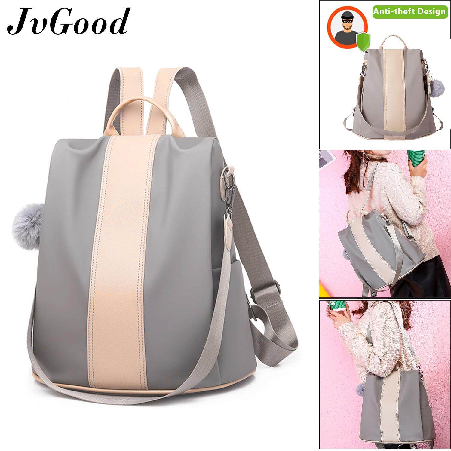 JvGood กระเป๋าเป้สะพายหลัง กระเป๋าสะพายหลังผู้หญิง Shoulder Backpacks Women Korean Style Sling Bag Women Bag School Bag Waterproof Oxford Daypack Lightweight Anti-theft 2018 New Version