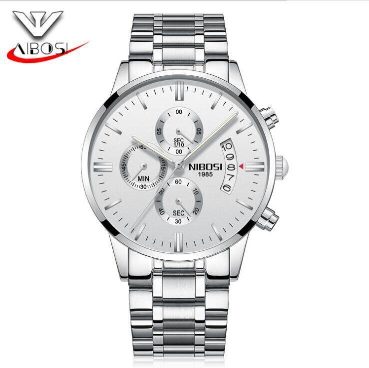 NIBOSI Waterproof Casual Watch Men Luxury Brand Quartz Military Sport Watch Leather Steel Men's Wristwatches - intl NIBOSI Waterproof Casual Watch Men Luxury Brand Quartz Military Sport Watch Leather Steel Men's Wristwatches - intl