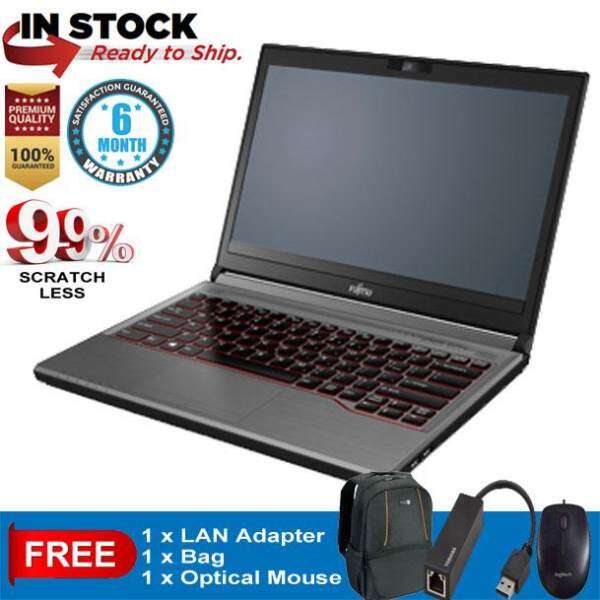 FUJITSU E734 Notebook Ci7 2.3GHz 4GB 500GB 14 4th Gen Refurbished Malaysia