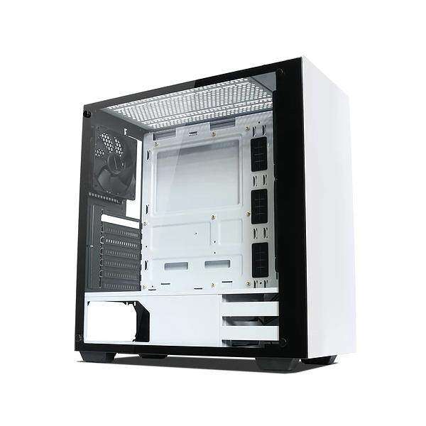 Tecware Nexus Tempered Glass Gaming Casing With 3 Units 12CM Fan (White) Malaysia