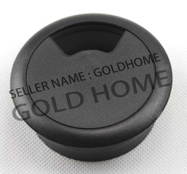 GOLDHOME 60mm PC Computer Desk Plastic Grommet Table Cable Tidy Wire Hole Cover( Black ) Malaysia