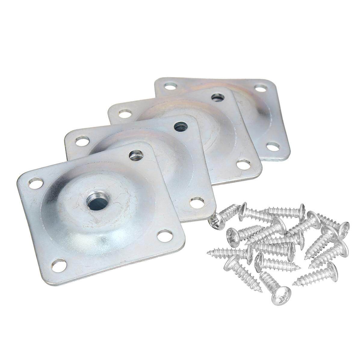 Set of 4 Leg Fixing Mounting Plates Brackets Sofa Level Plate Feet Legs New Set of 4 Leg Fixing Mounting Plates Brackets Sofa Level Plate Feet Legs New