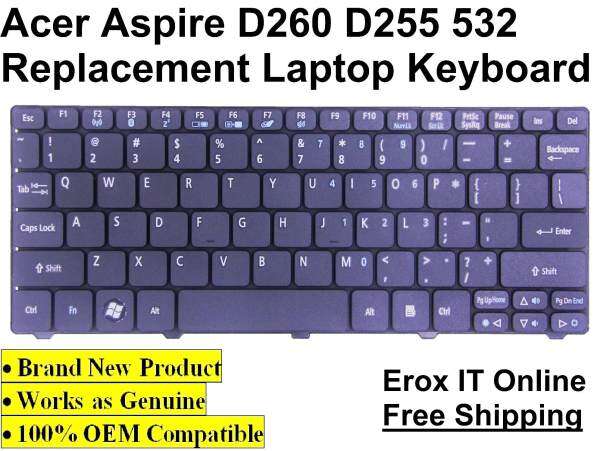 Acer Aspire One D255E Replacement Keyboard /Acer D260 Keyboard Malaysia