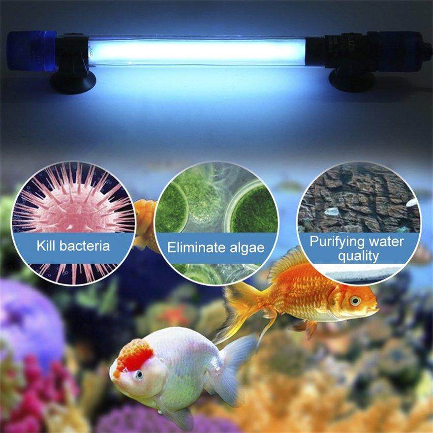 ANEXT ฆ่าเชื้อด้วย UV สำหรับตู้ปลาอัลตราไวโอเลต Sterilizer โคมไฟ EU Plug UV-13