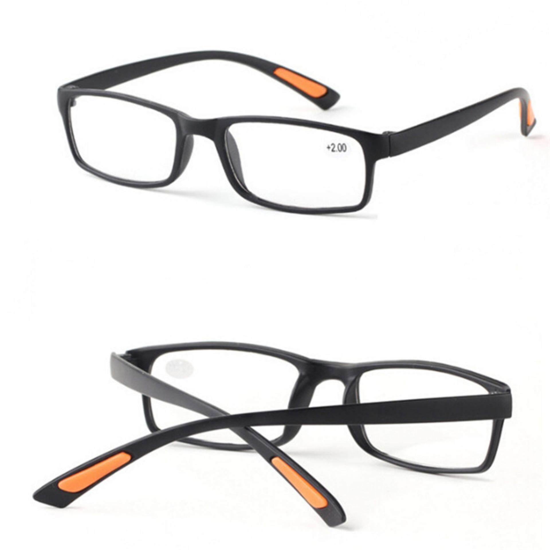 Retro Square กรอบไม่มี Bifocal Progressive เลนส์แว่นตาอ่านหนังสือชายและหญิงสีดำ 300: 140 มิลลิเมตร - INTL Retro Square กรอบไม่มี Bifocal Progressive เลนส์แว่นตาอ่านหนังสือชายและหญิงสีดำ 300: 140 มิลลิเมตร - INTL